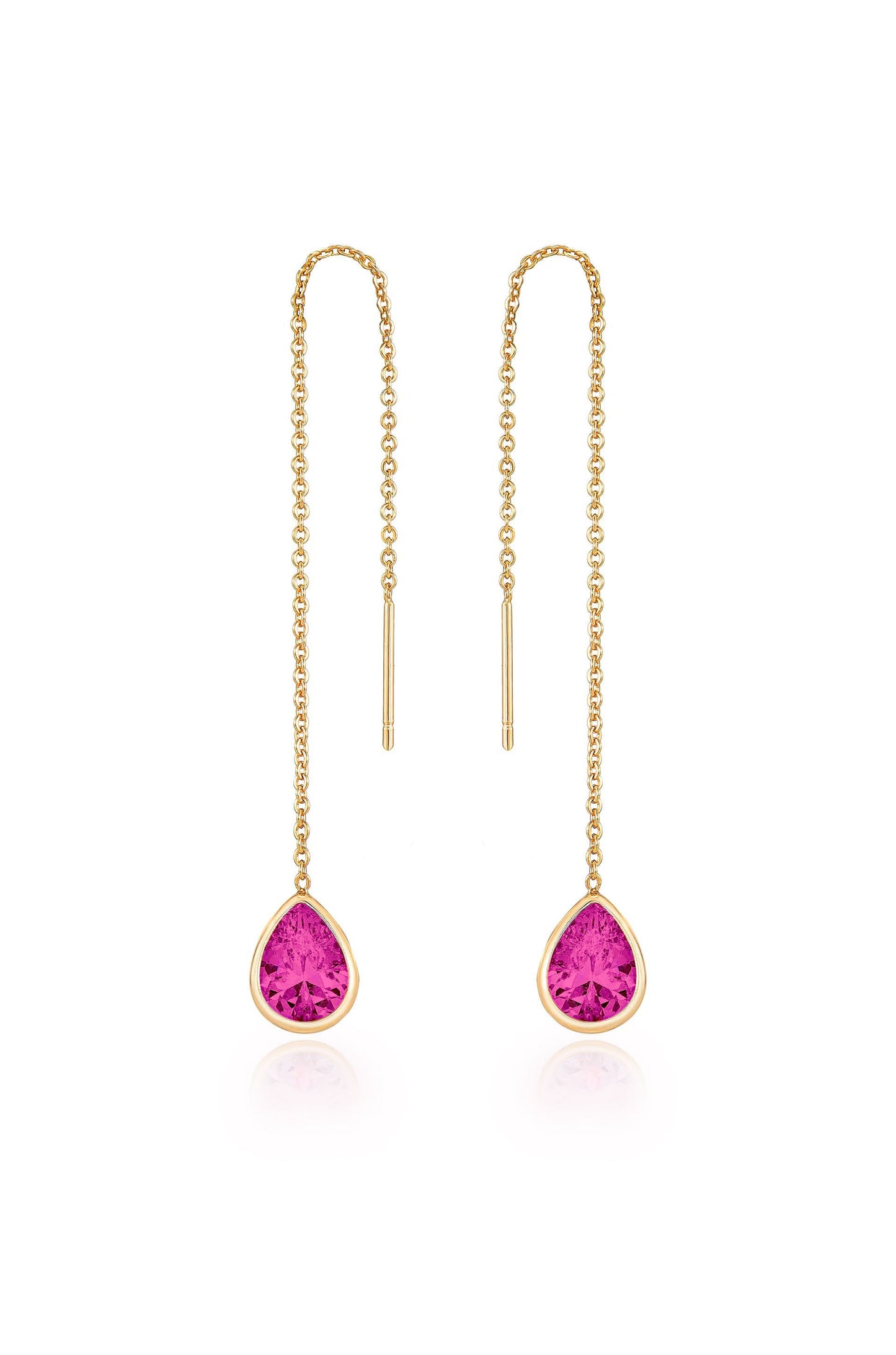 Barely There Chain and Crystal Dangle Earrings