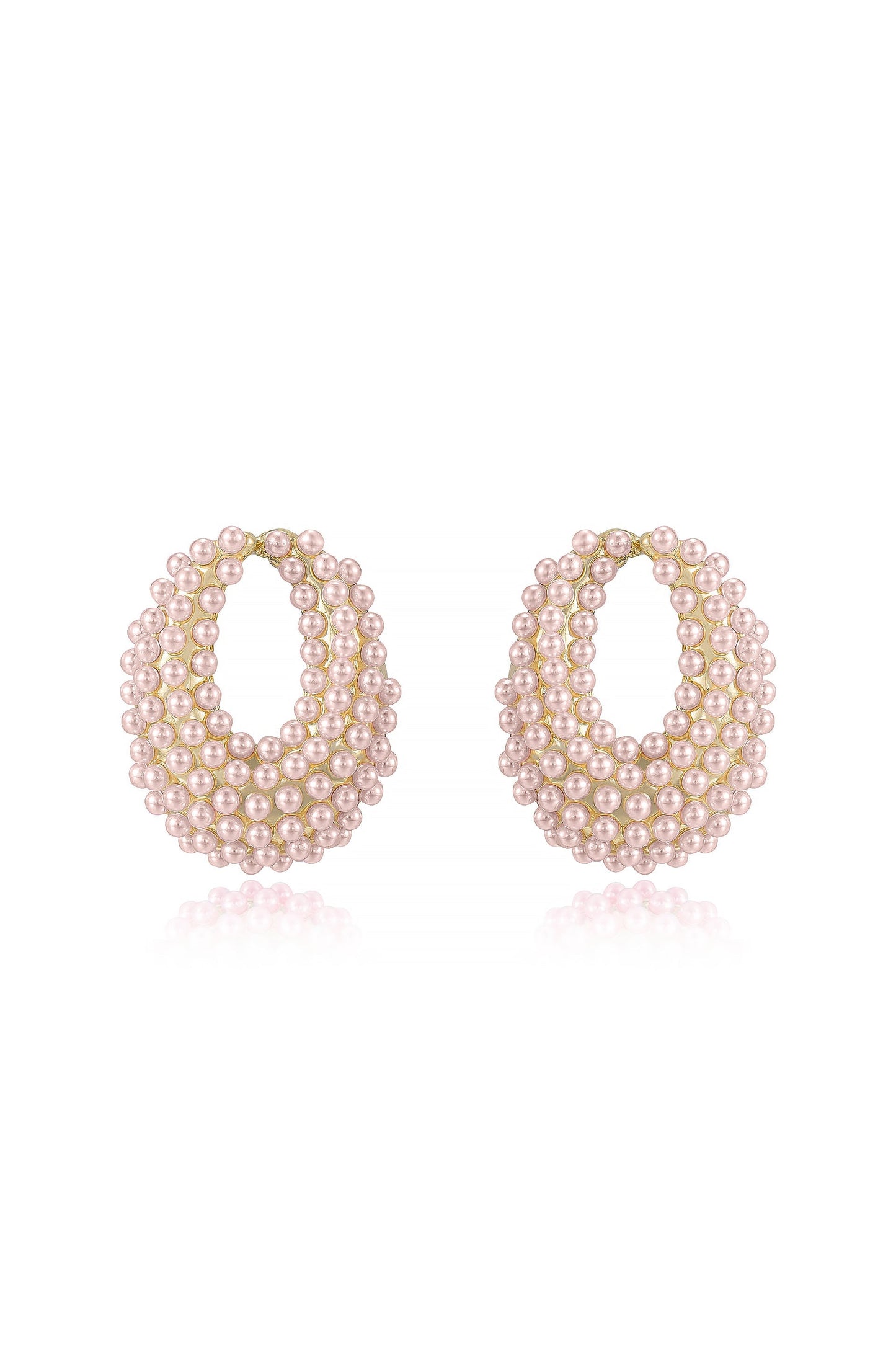 Classic Pearl Cluster Stud Earrings