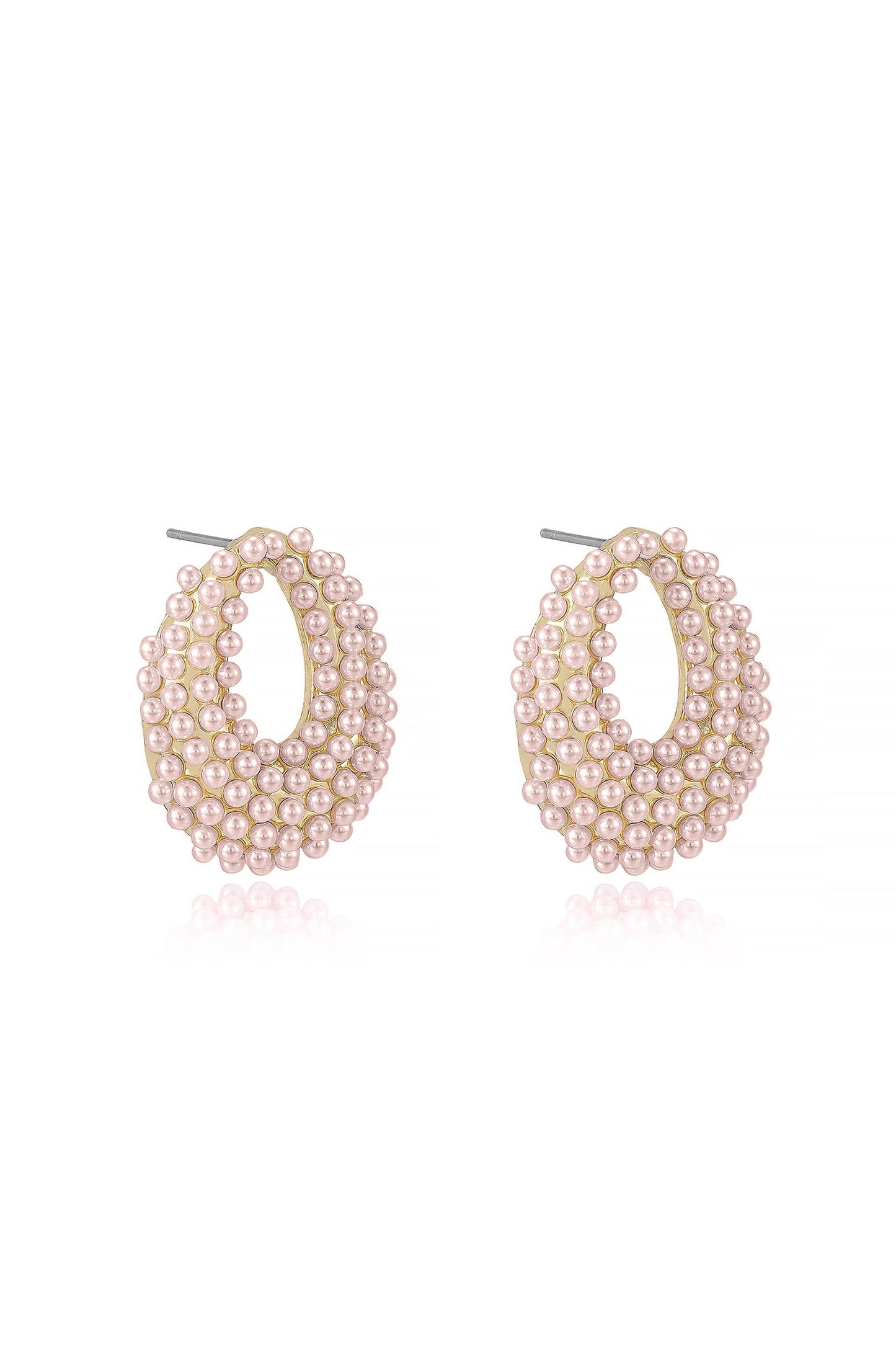 Classic Pearl Cluster Stud Earrings