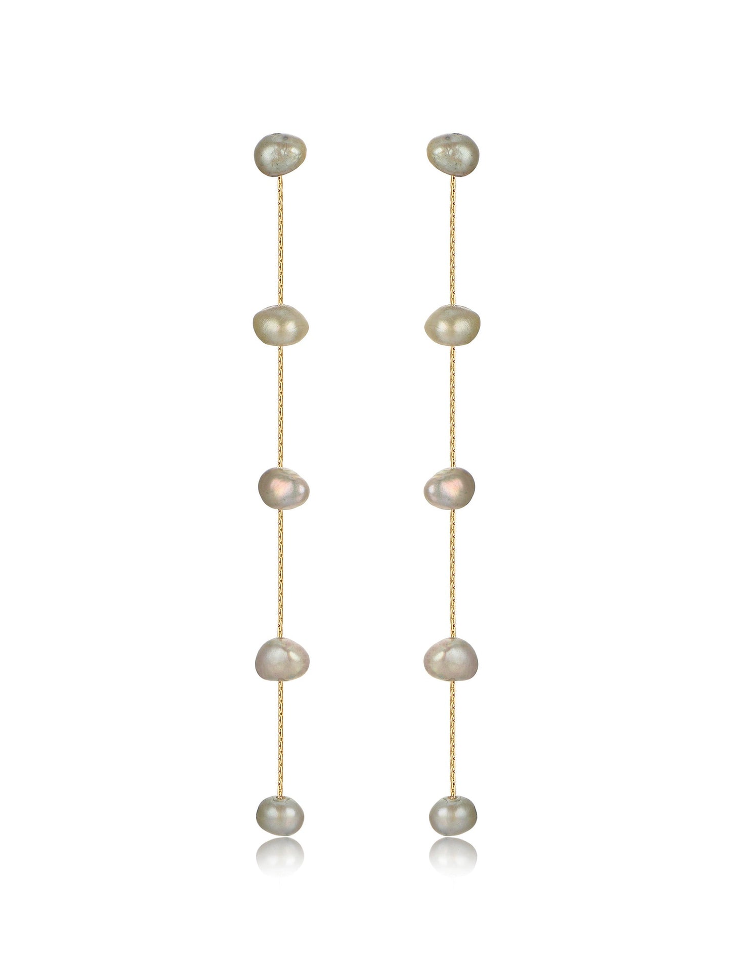 Dripping Pearl Delicate Drop Earrings
