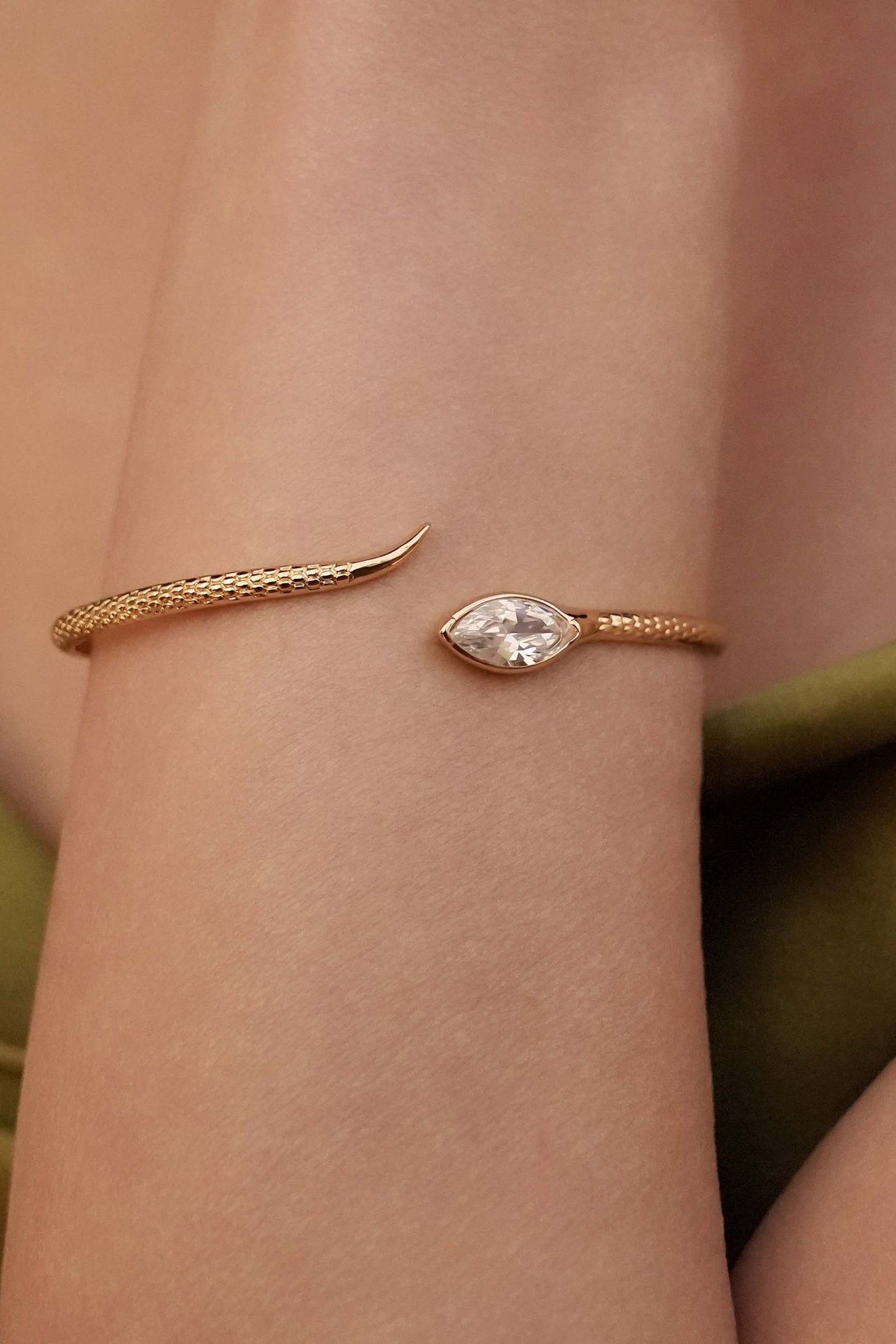 Marquise Crystal Cuff