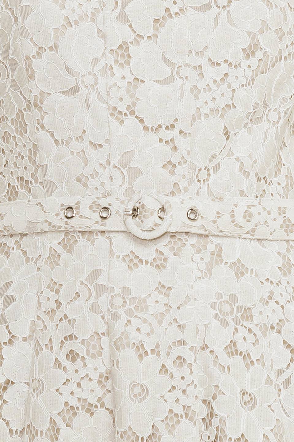 EMORY MIDI DRESS - IVORY LACE