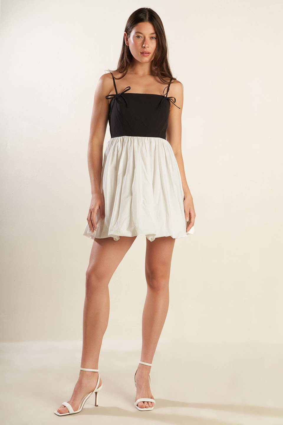 SLAY ALL DAY - MINI ROBE NOIRE ET BLANCHE