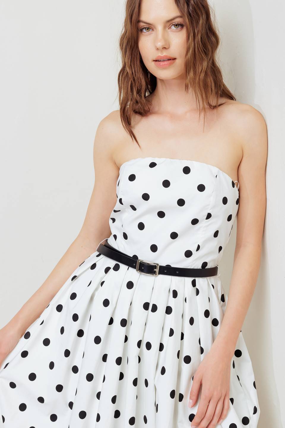 BIRDIE BUBBLE HEM MIDI DRESS