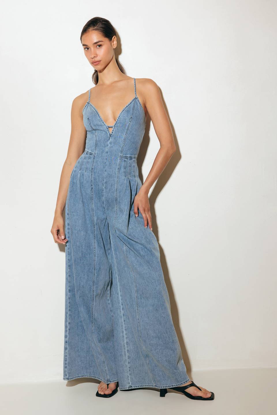 EDIE LIGHT DENIM JUMPSUIT