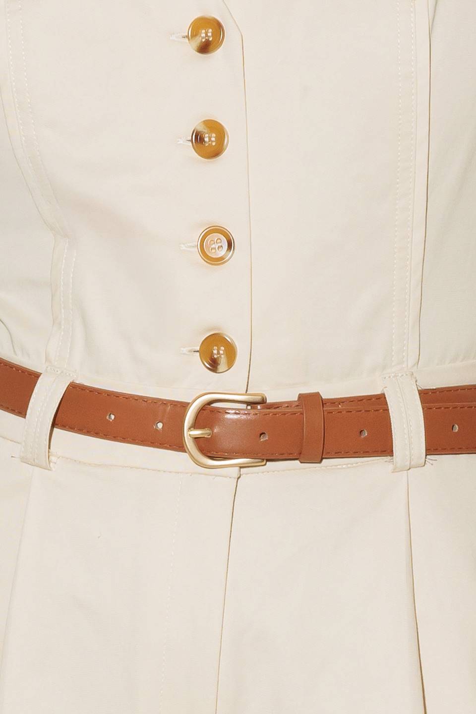 EVERYDAY ESSENTIAL JUMPSUIT - ALMOND