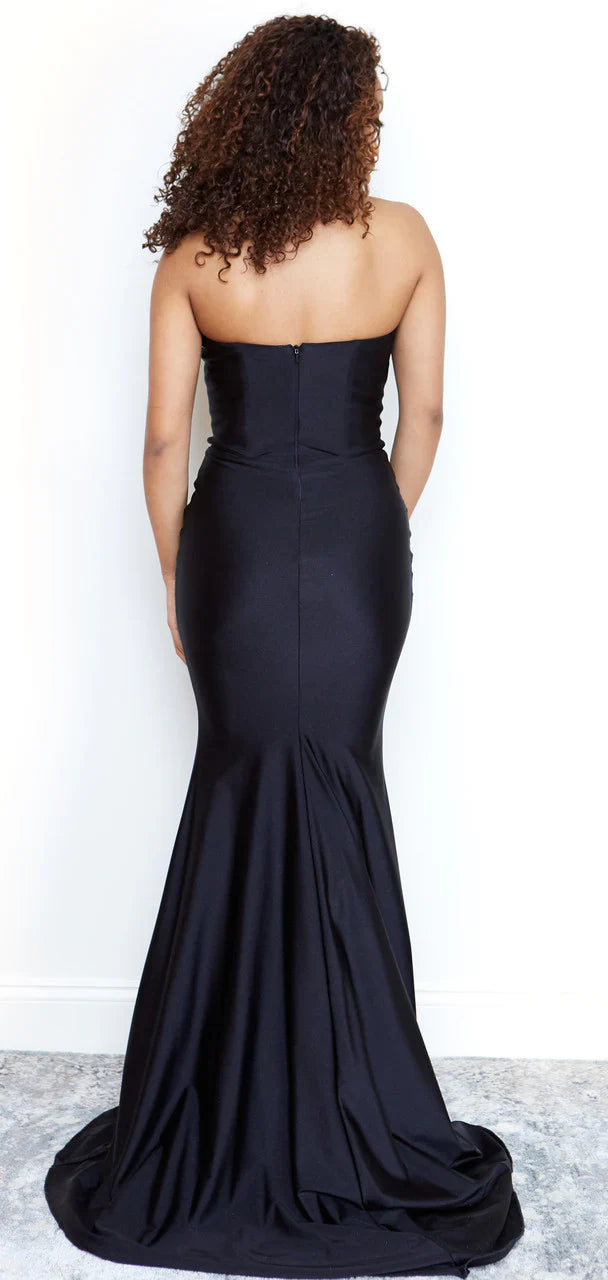 Gabriela Strapless Gown - Black- FINAL SALE