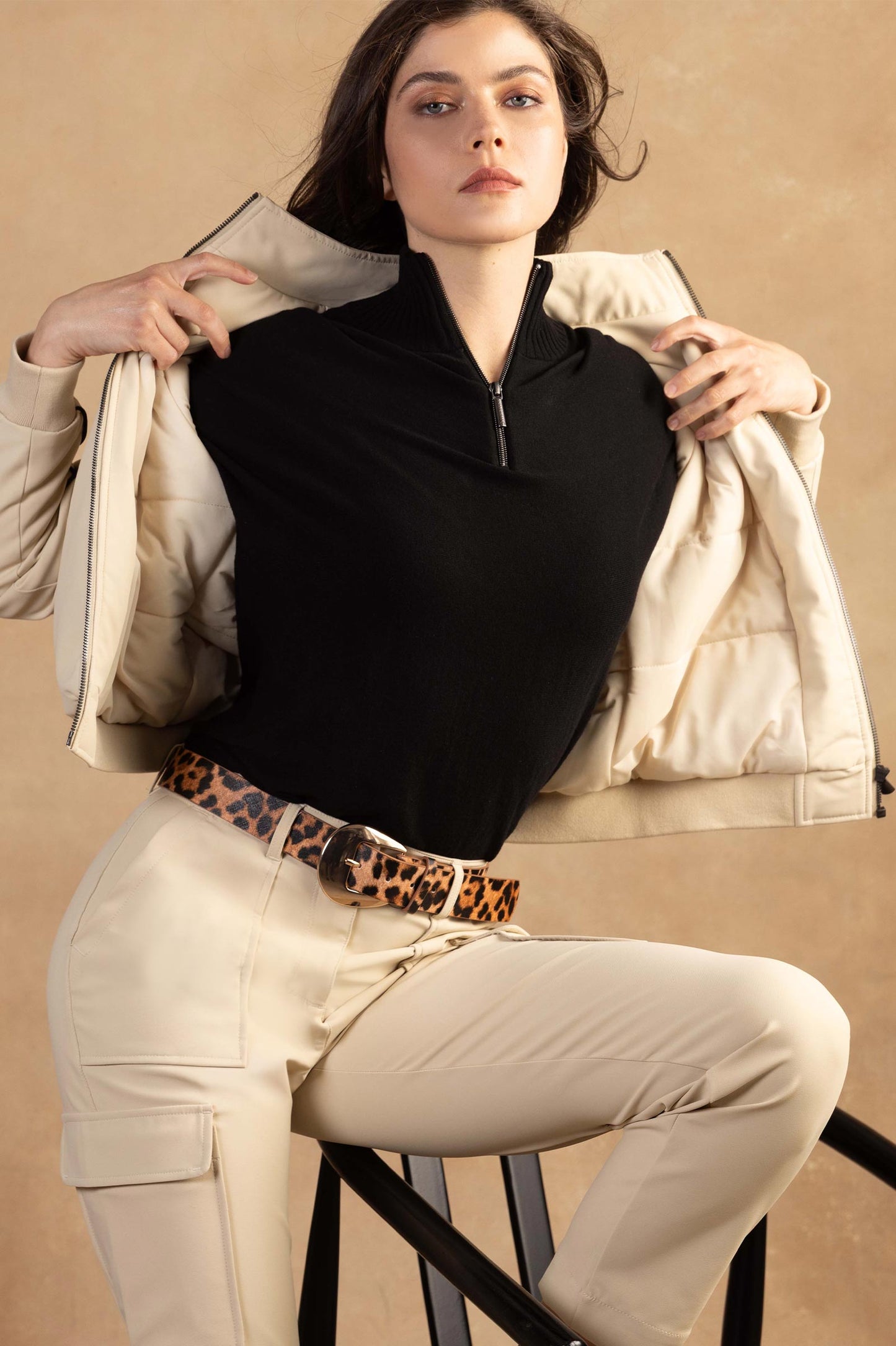Ginger Performance Twill Quilted Bomber Jacket
