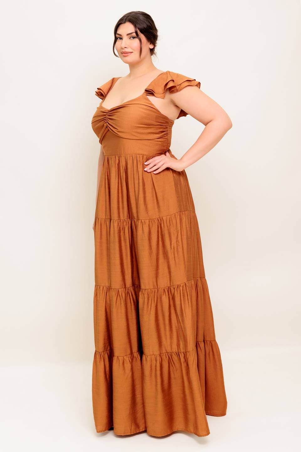 MARIBELLE MAXI DRESS - RUST