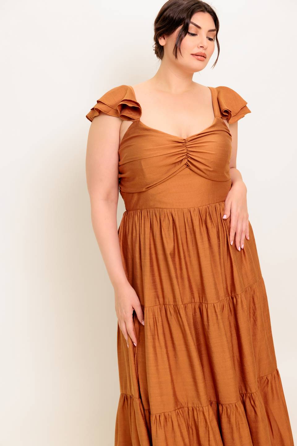 MARIBELLE MAXI DRESS - RUST