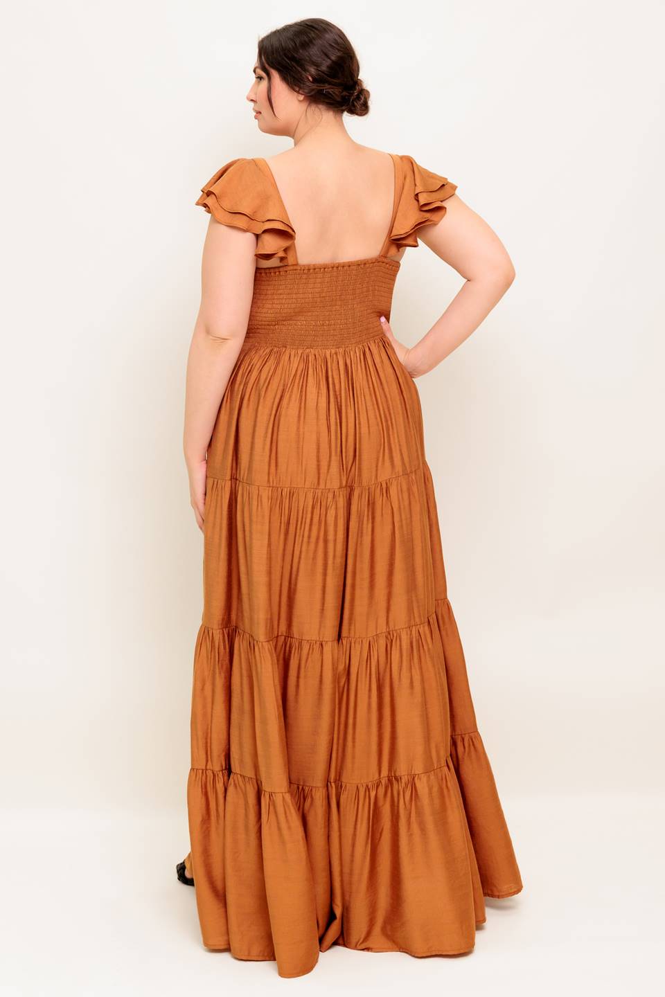 MARIBELLE MAXI DRESS - RUST