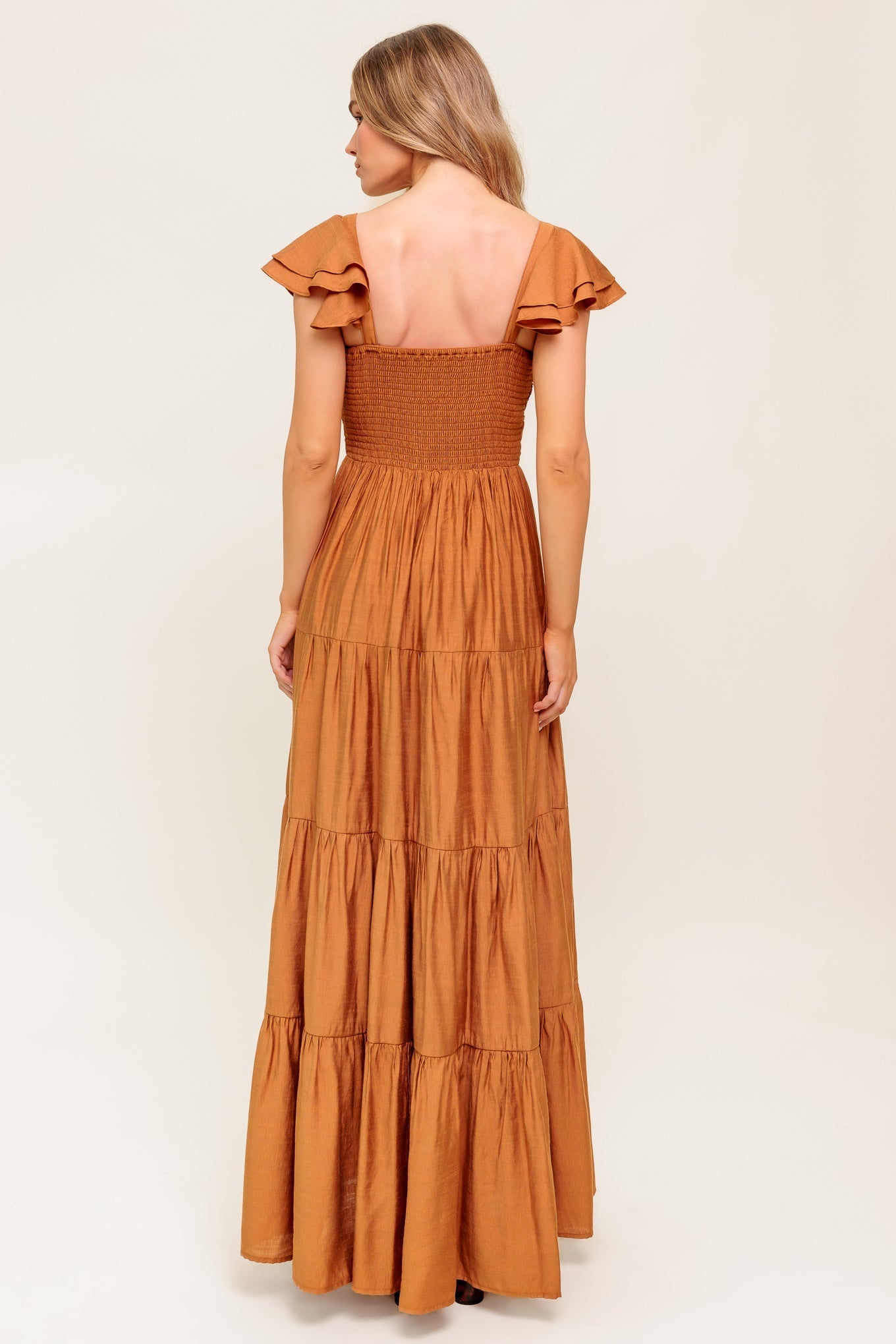 MARIBELLE MAXI DRESS - RUST