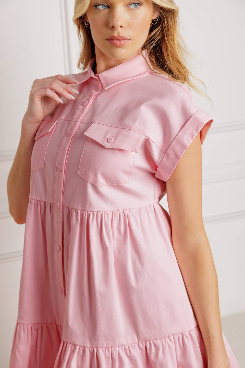 COMMON GROUND - FRONT POCKET MINI DRESS