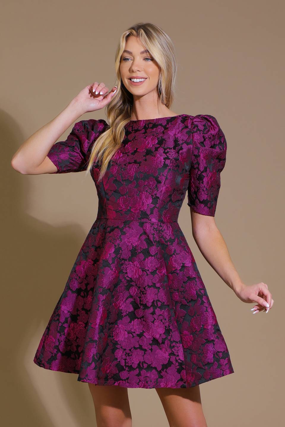 TRUDIE JACQUARD MINI DRESS
