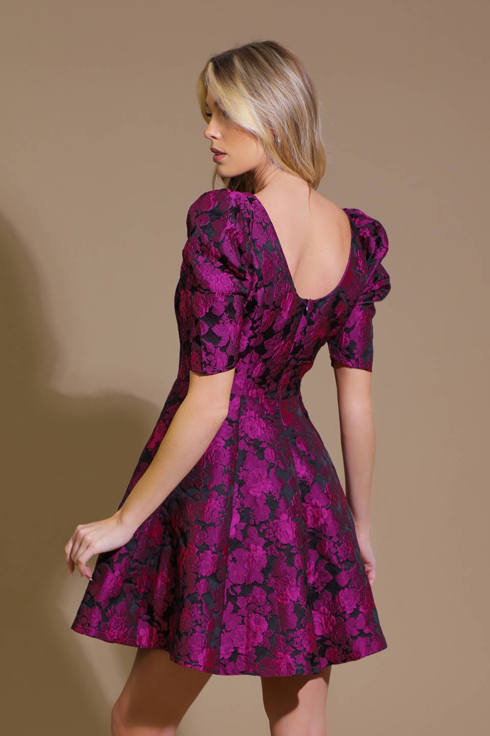 TRUDIE JACQUARD MINI DRESS