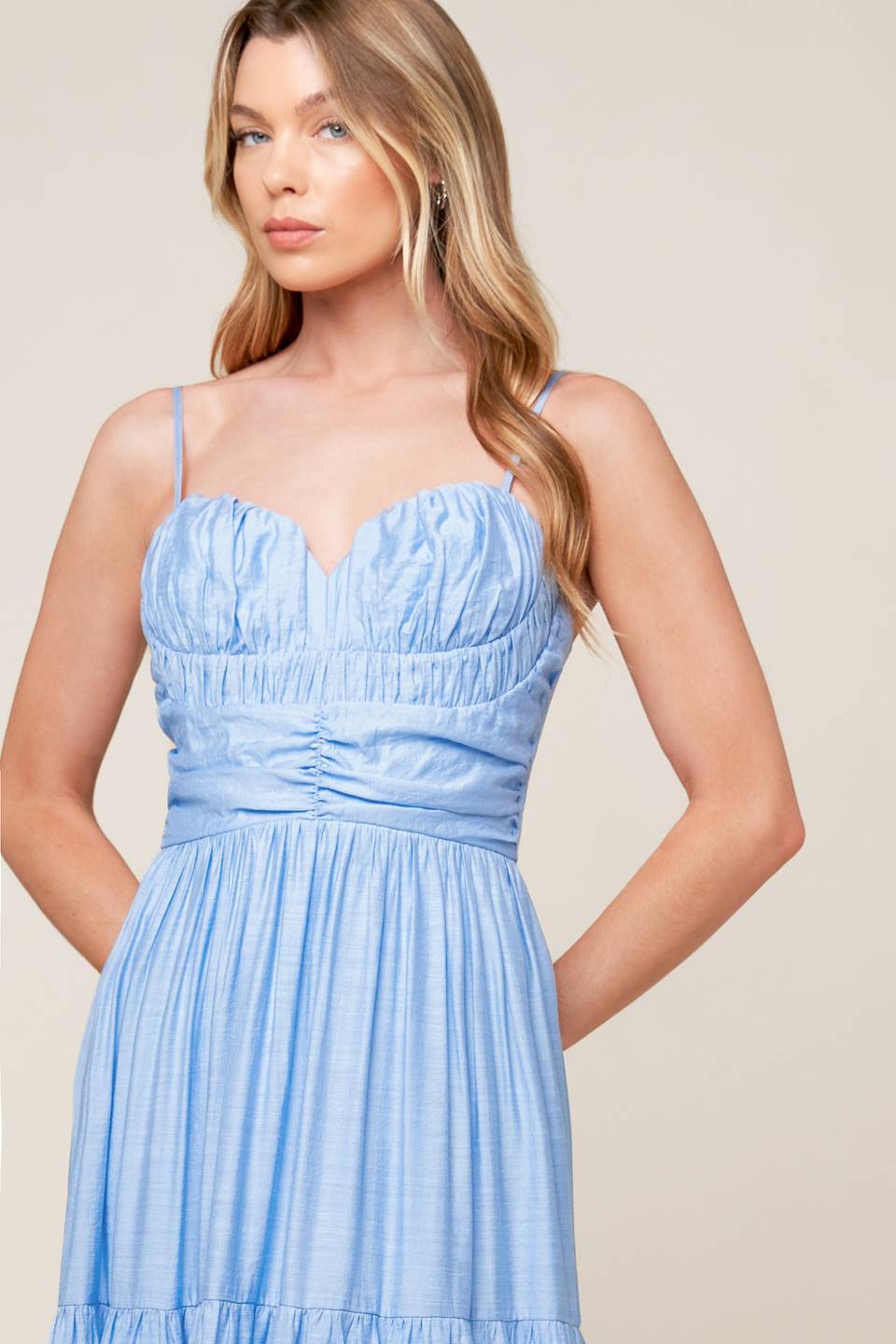 Size Large, MOMENT MAKER WOVEN MAXI DRESS - FINAL SALE