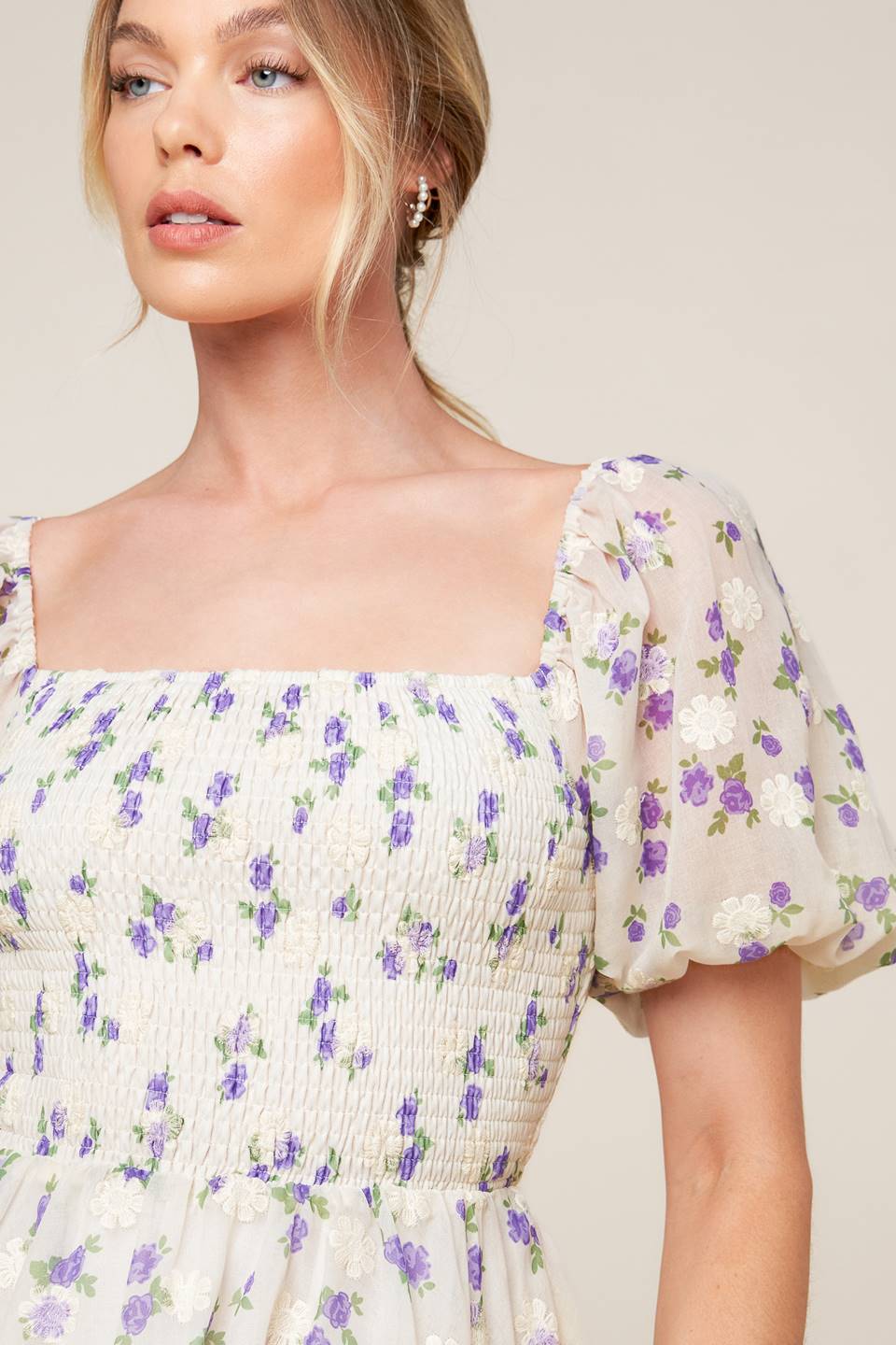 MAKING CONNECTIONS MINI DRESS - CREAM - FINAL SALE