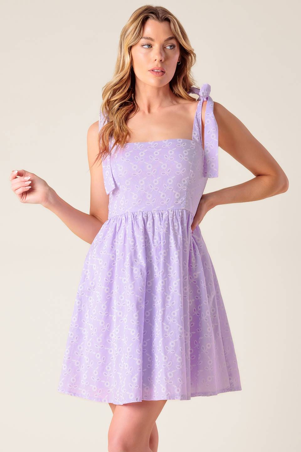 ROBE MINI DATE À RETENIR - LAVANDE