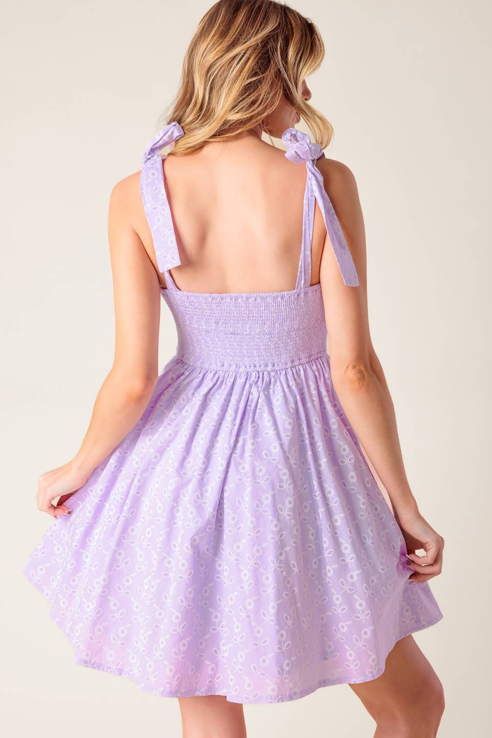 ROBE MINI DATE À RETENIR - LAVANDE