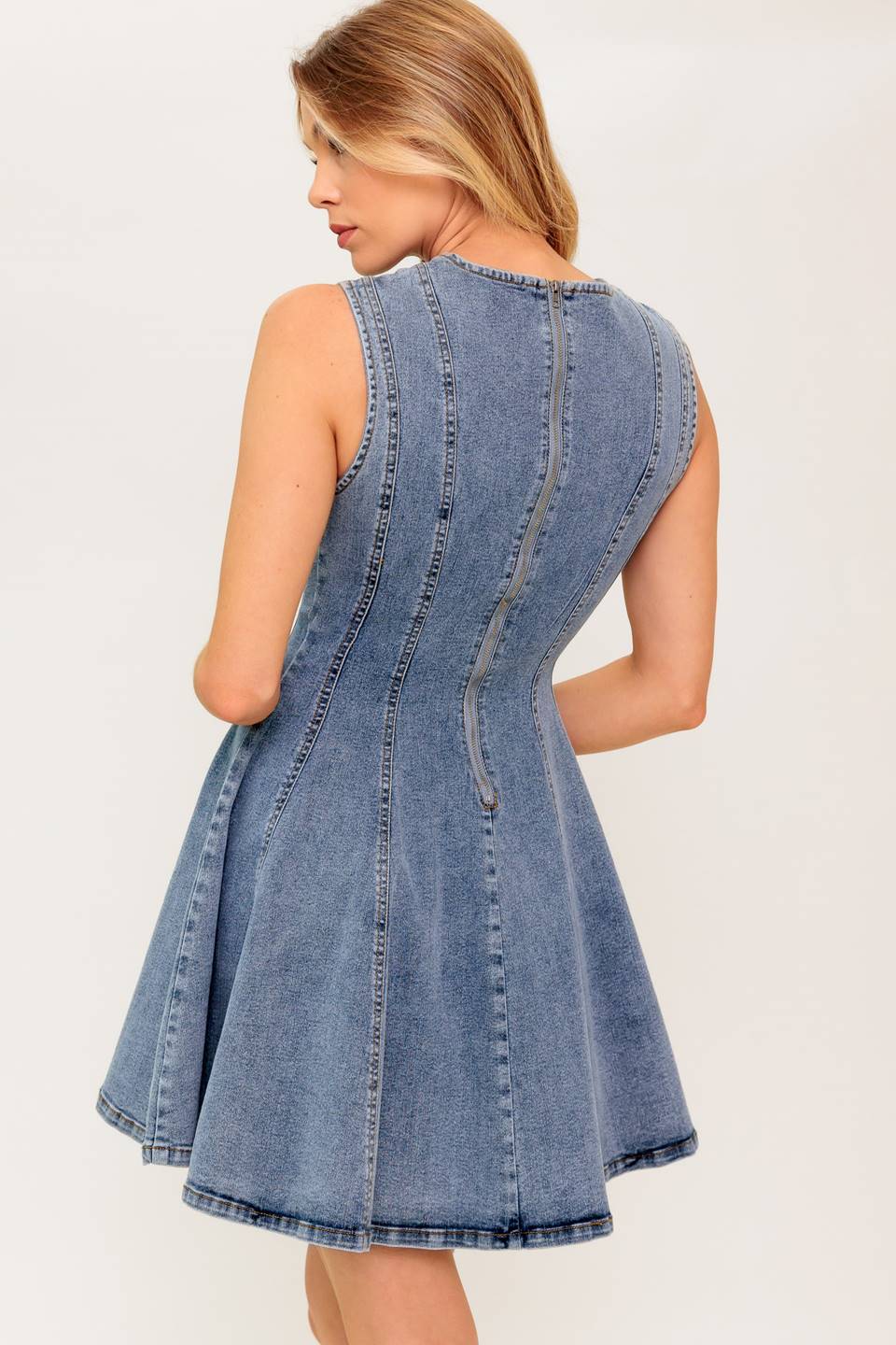 IM MOMENT ERFANGEN – ACID – DENIM-MINIKLEID