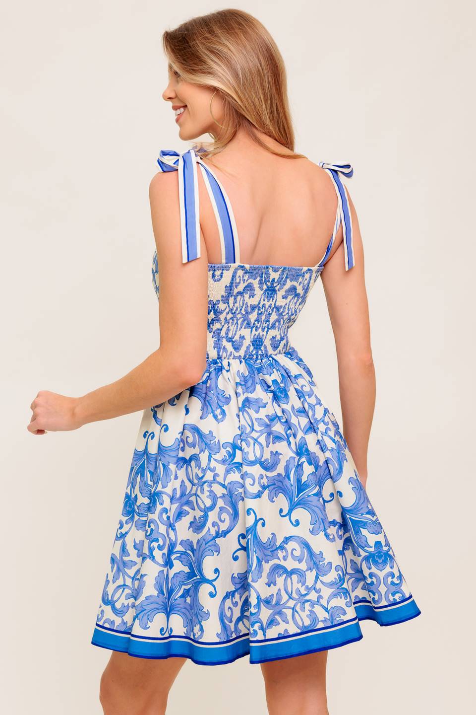 DAYS IN FLORENCE - BLUE MINI DRESS