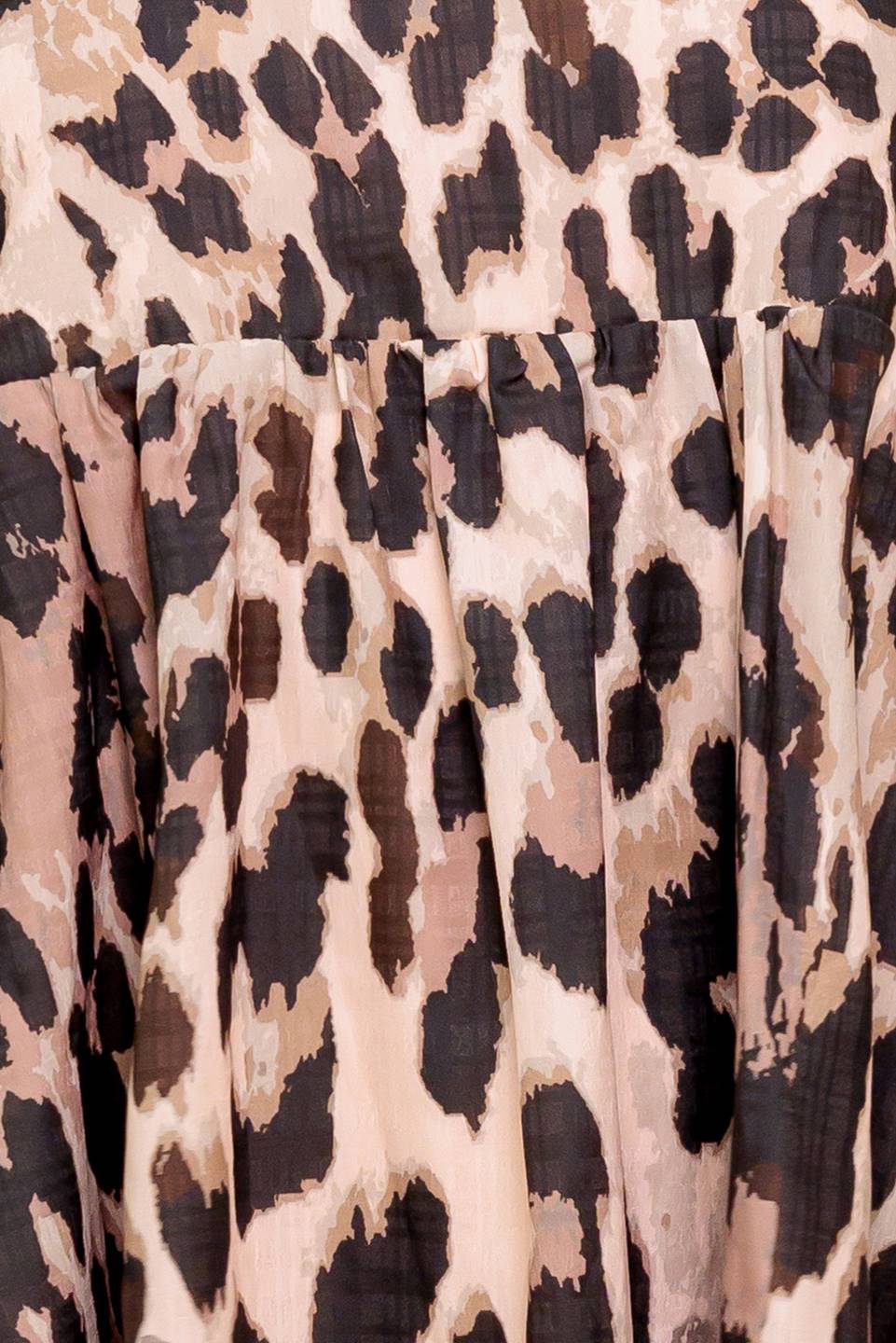 Size Medium, MARTINE LEOPARD MINI DRESS - TAUPE - FINAL SALE