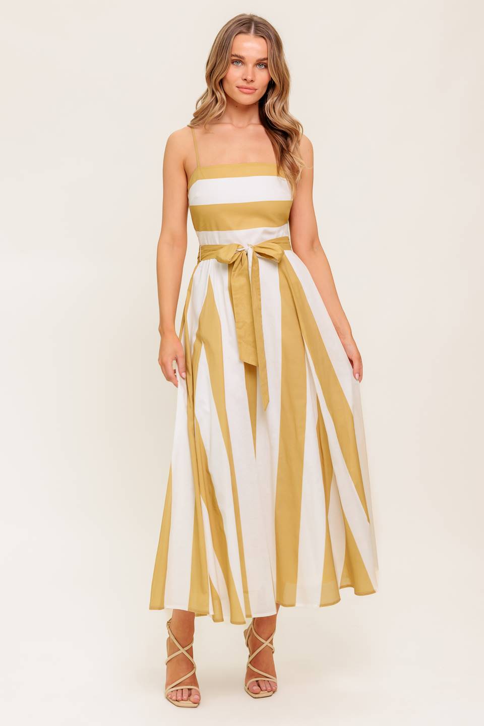 DESERT SANDS - TAUPE MIDI DRESS