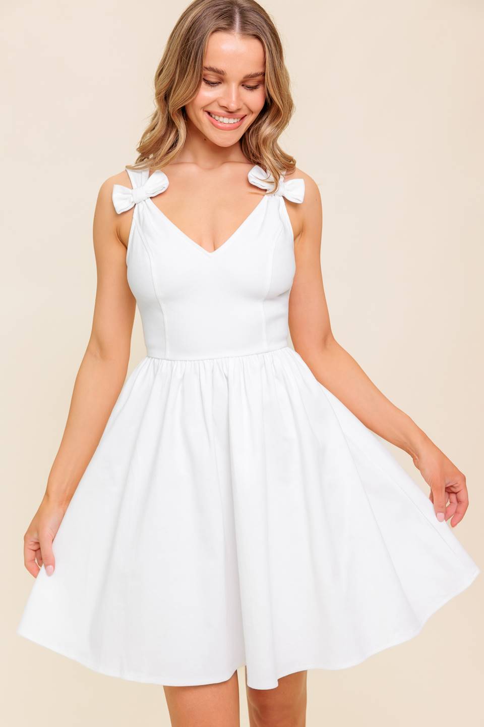 CALLA WHITE DENIM MINI DRESS