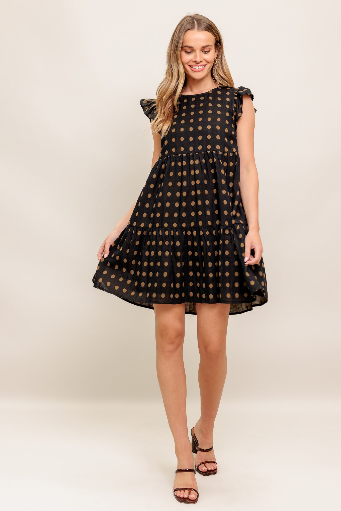 PRIYA POLKA DOT MINI DRESS