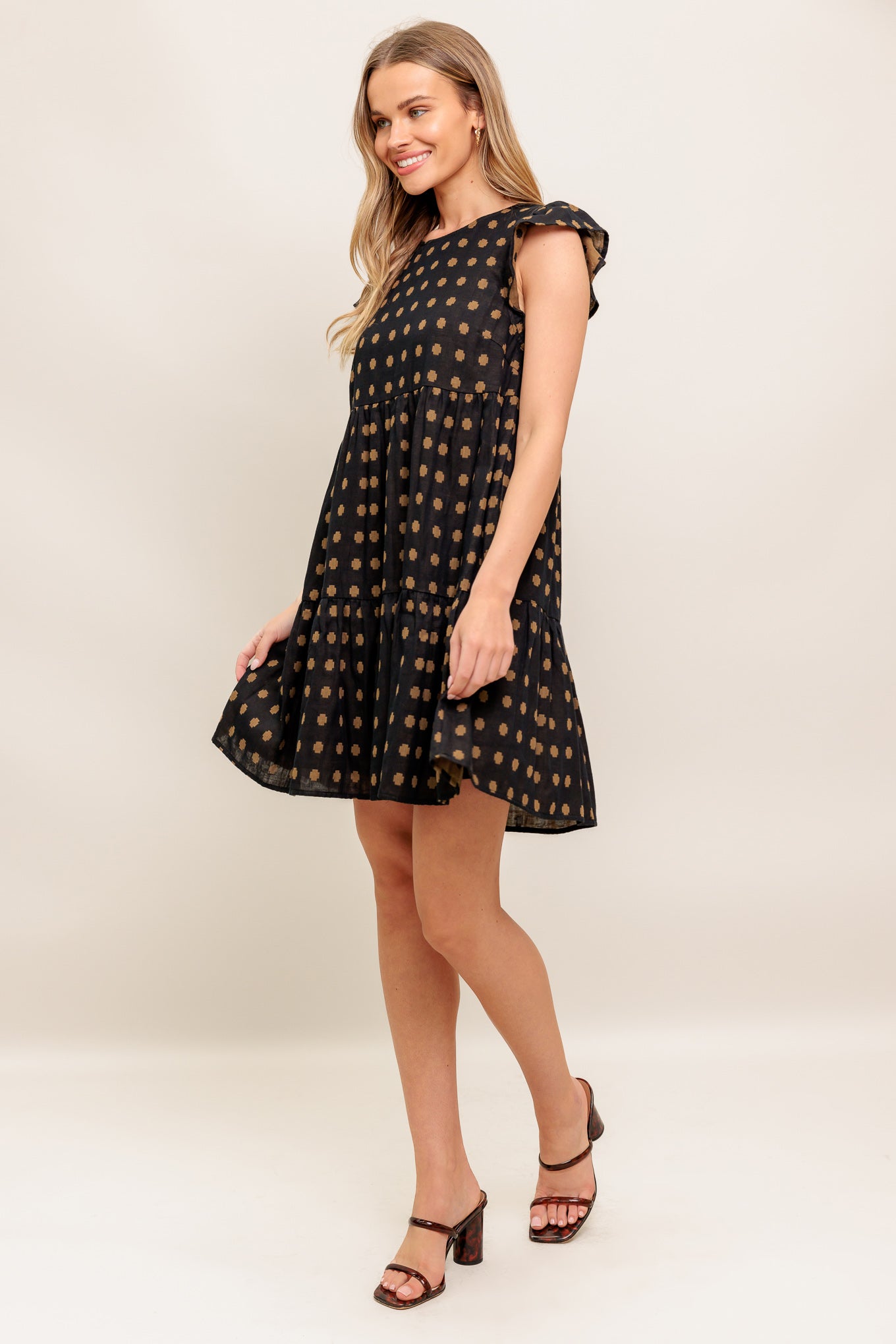 PRIYA POLKA DOT MINI DRESS