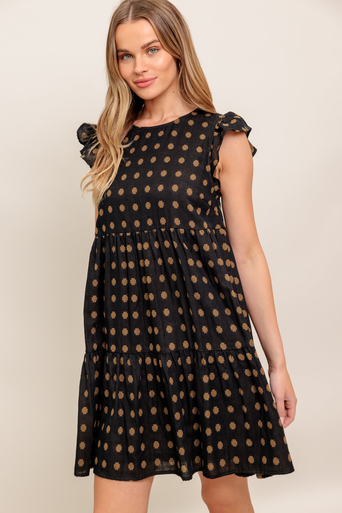PRIYA POLKA DOT MINI DRESS
