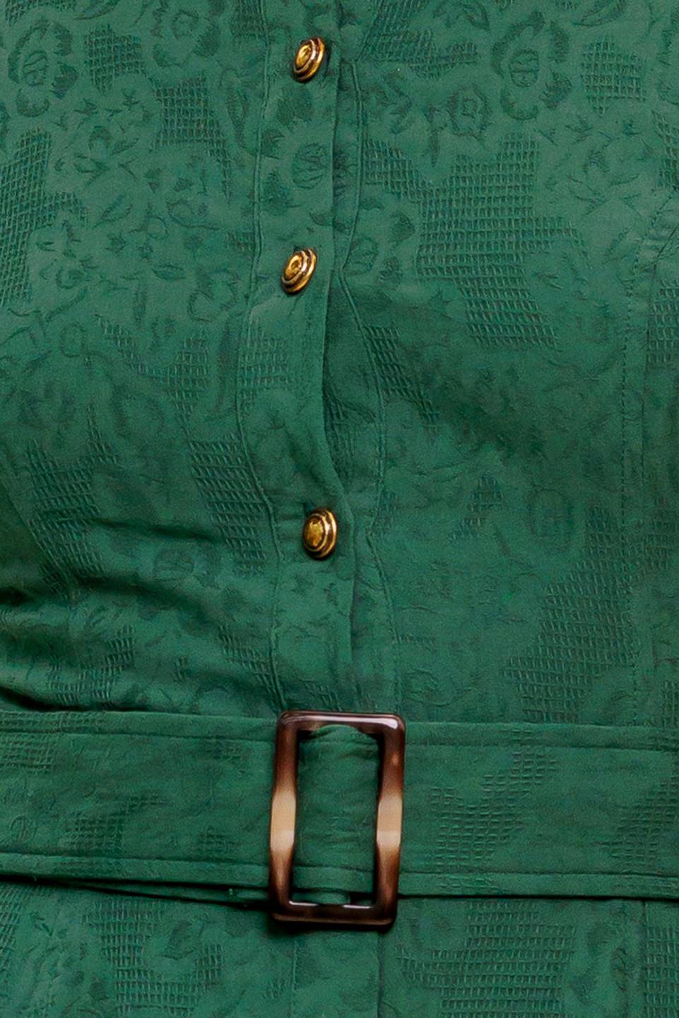 DUBLIN DRESS - JACQUARD BUTTON DOWN MIDI DRESS