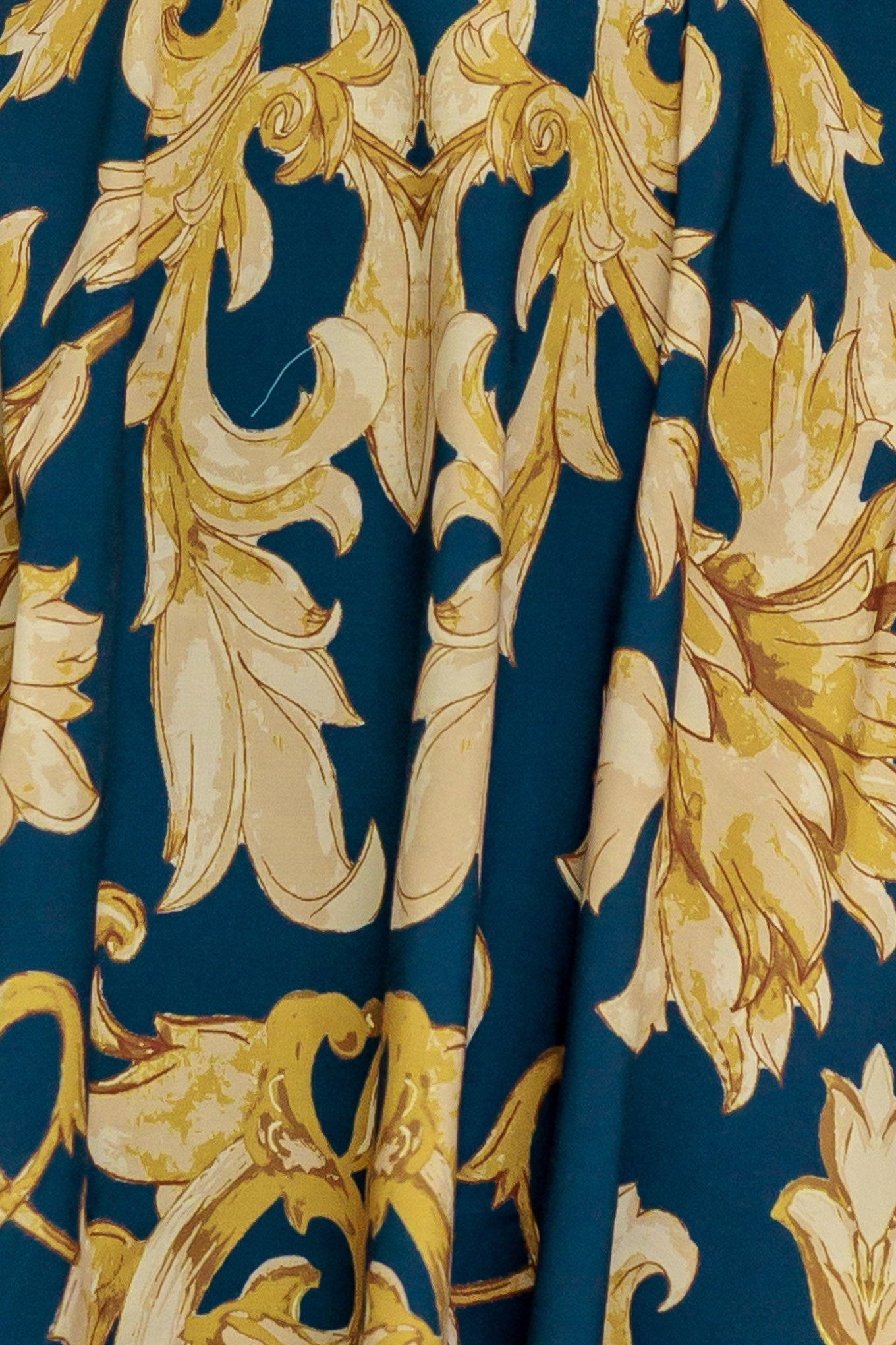 IMPERIAL BLOOM BLUE FLORAL MIDI DRESS