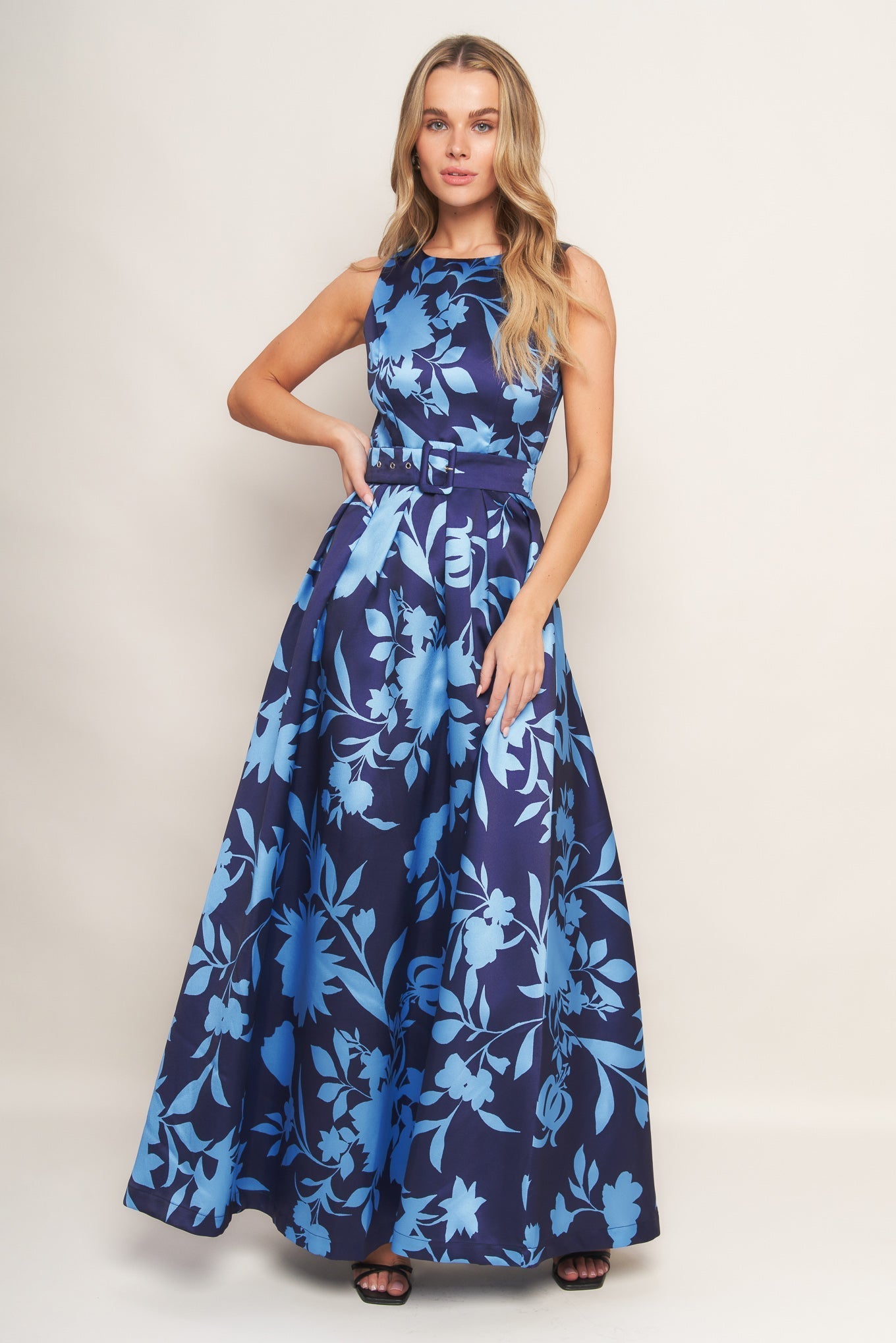 SAPPHIRE FLORAL MAXI DRESS