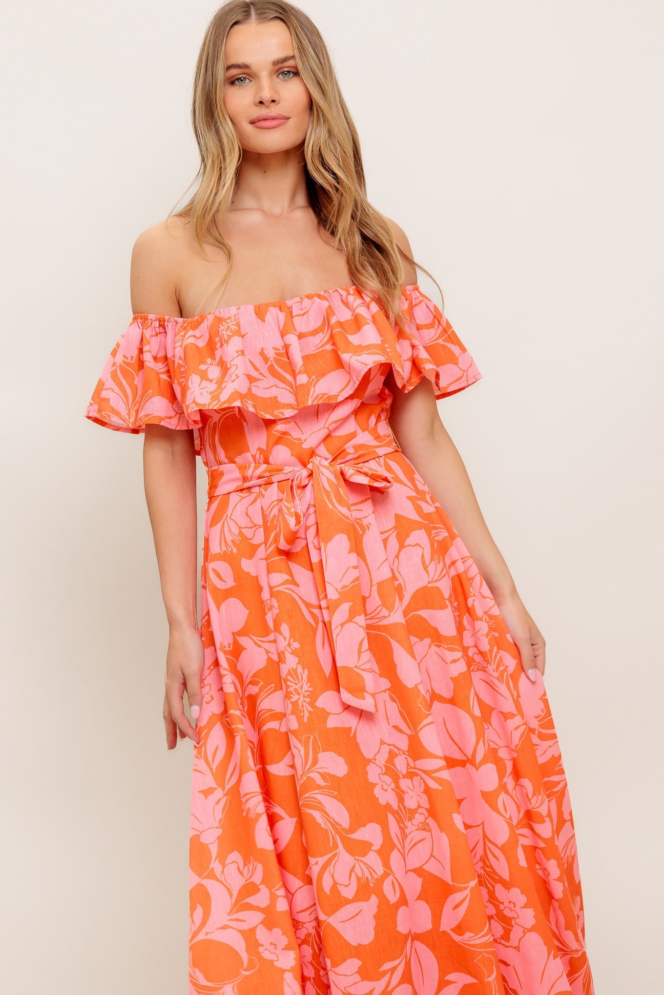 CITRUS GARDEN MIDI DRESS