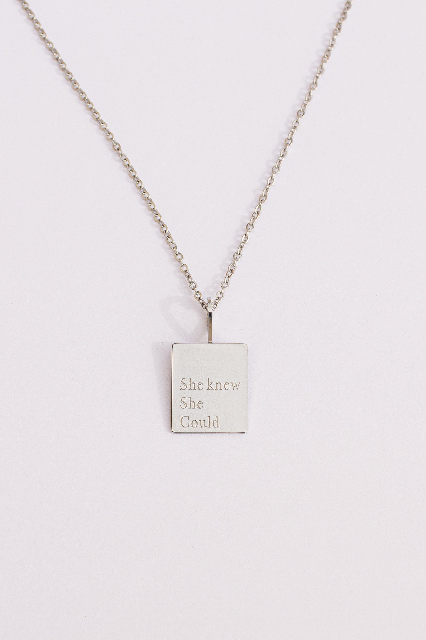 She Knew She Could Necklace