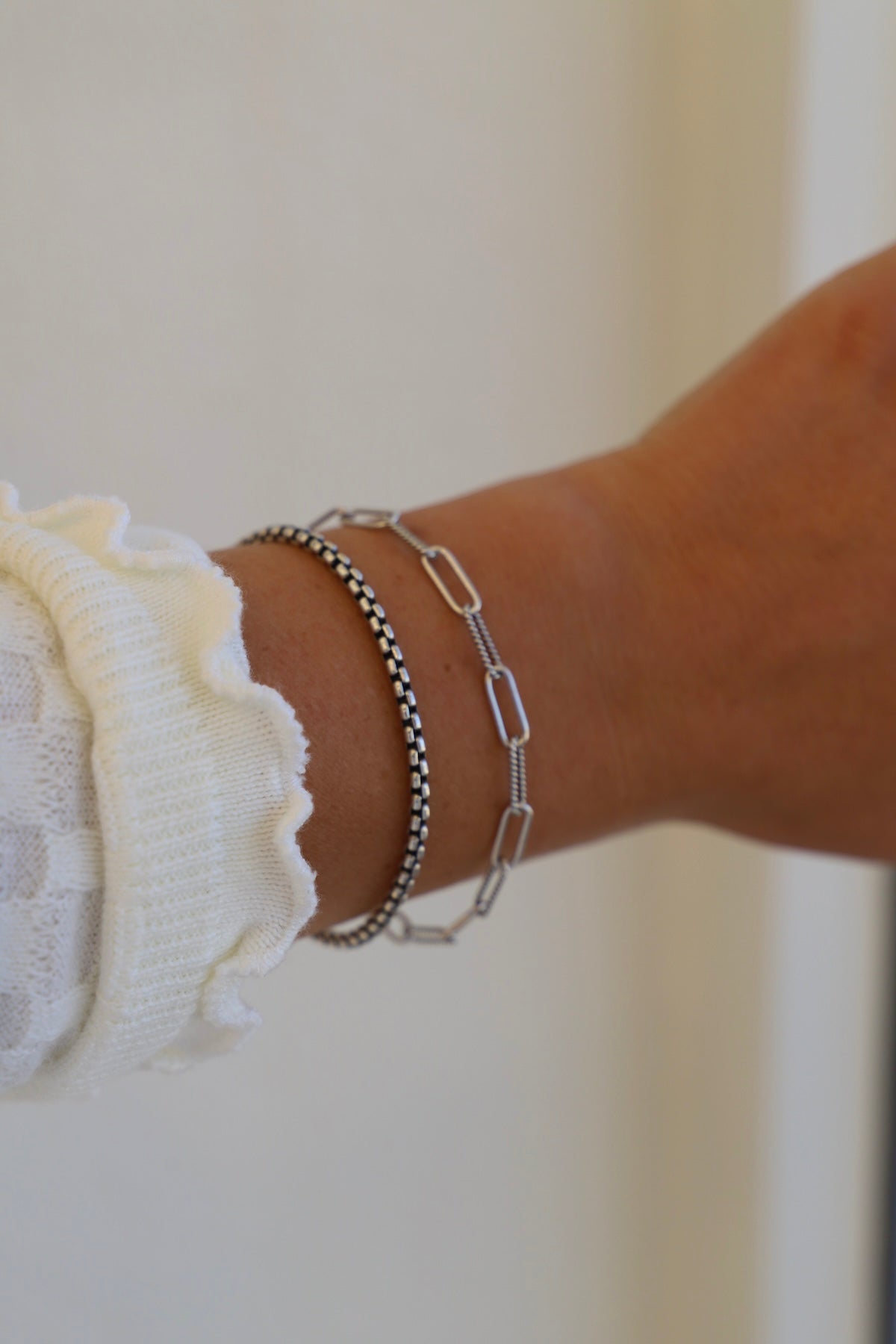 BRACELET CHAÎNE CECILIA - ARGENT ANTIQUE