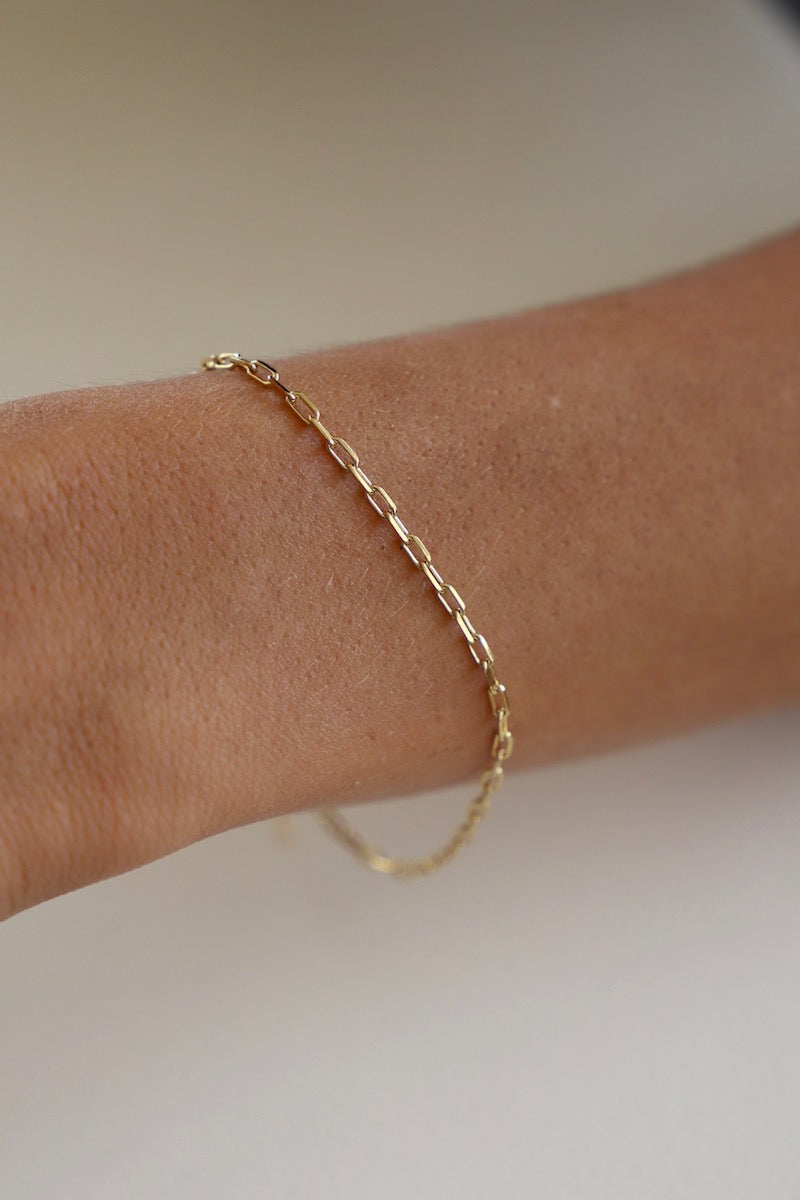 BRACELET CHAÎNE TROMBONE MINIATURE