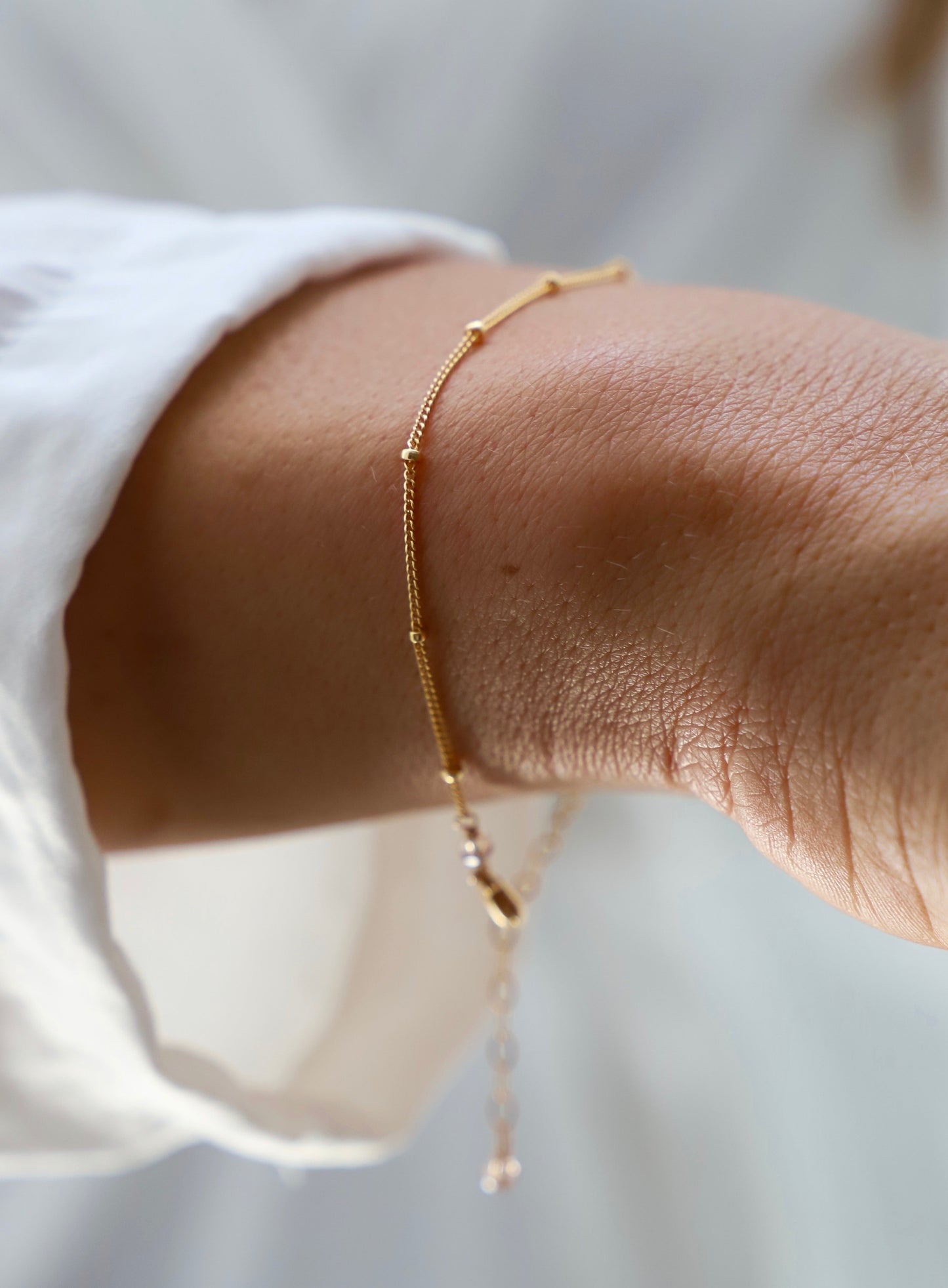 BRACELET À CHAÎNE À BILLES DÉLICAT