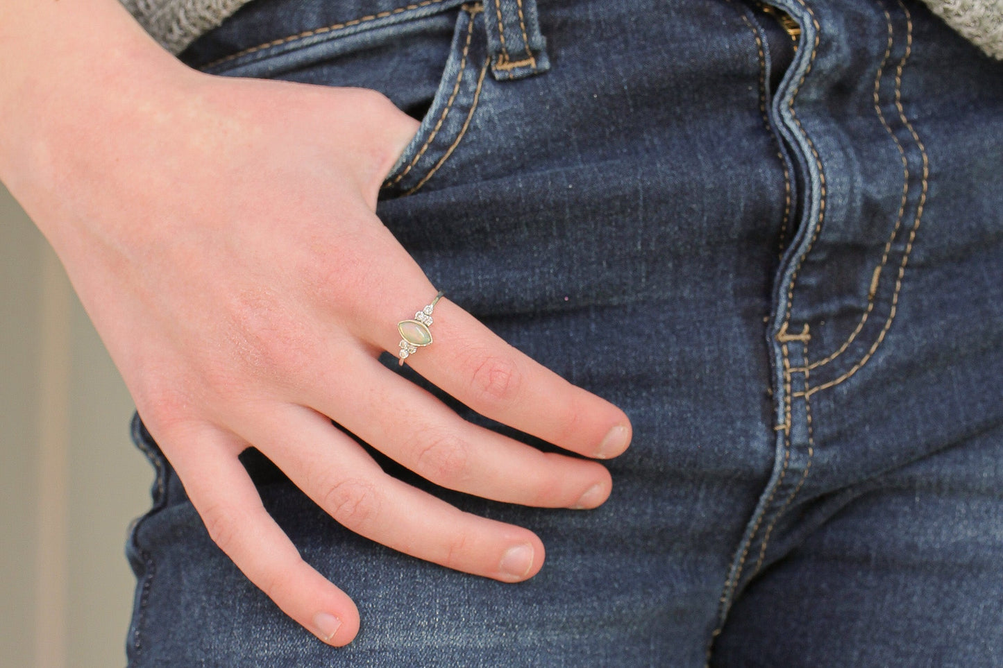 Bague Serena Opale en Argent
