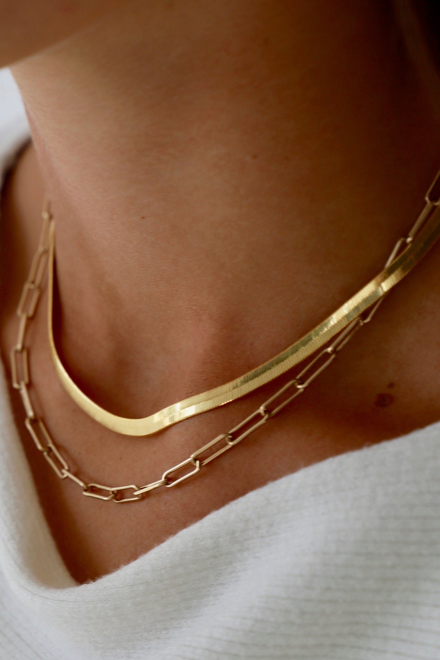 COLLIER CHAÎNE À CHEVRONS