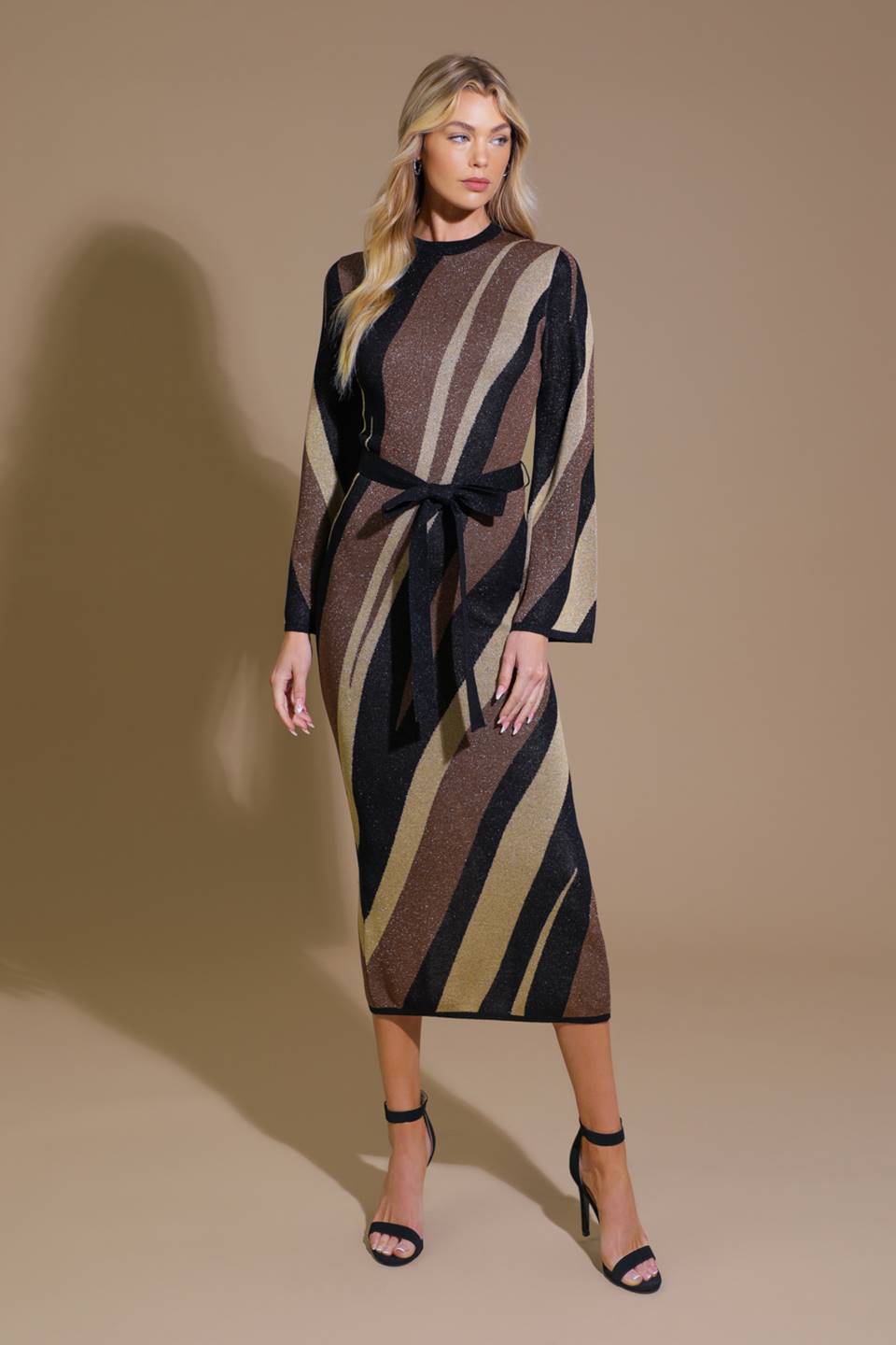 PUTZE EIN LÄCHELN MIDI-PULLOVERKLEID