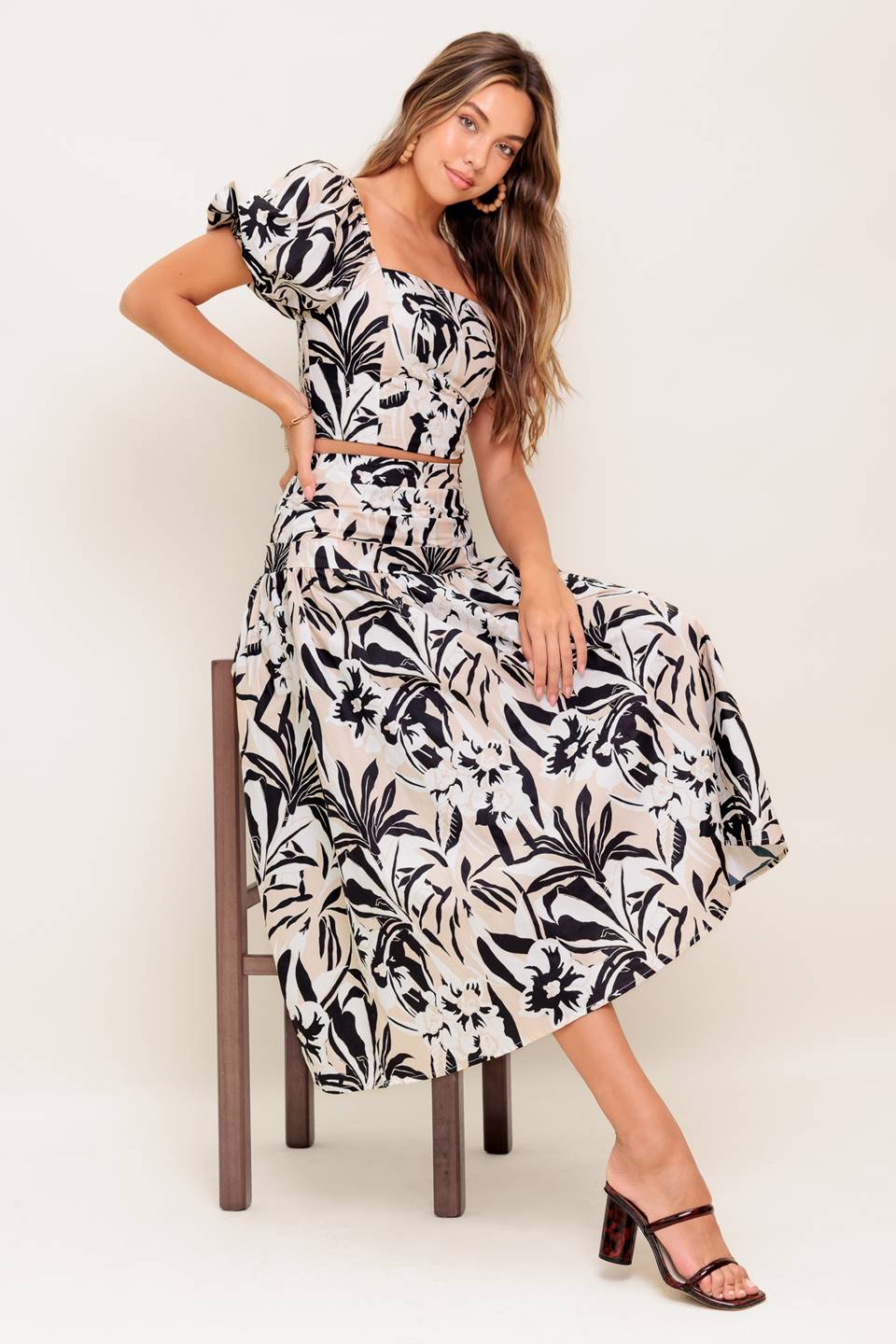 MILA ISLAND INSPIRED TOP & SKIRT SET