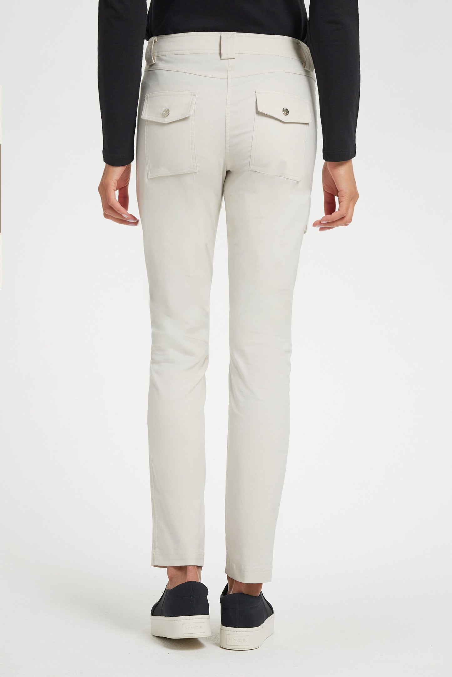 Kate Skinny Cargo Pant in Stone