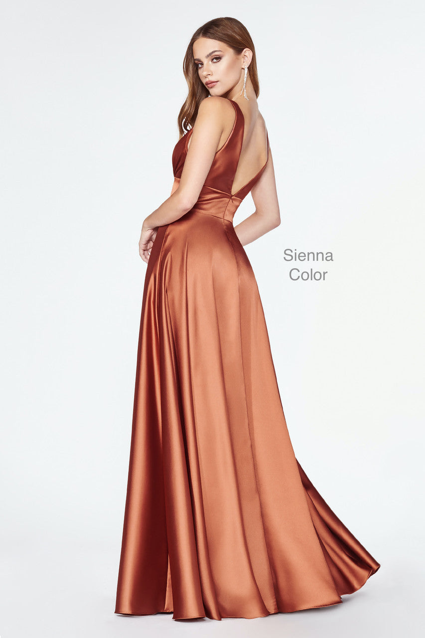 Kinsley Gown - SIENNA - Soft Satin A-line Dress