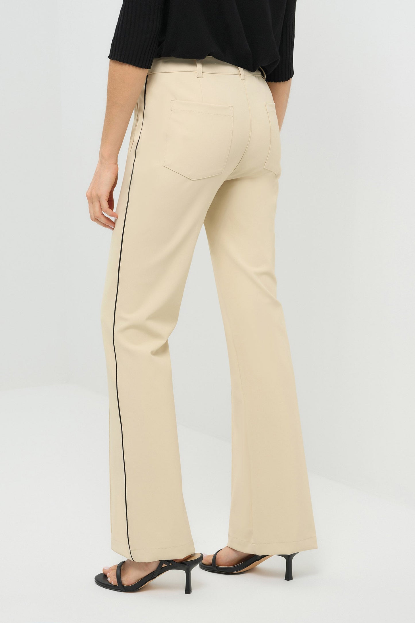 Winny Stripe Performance Twill Bootcut Pant