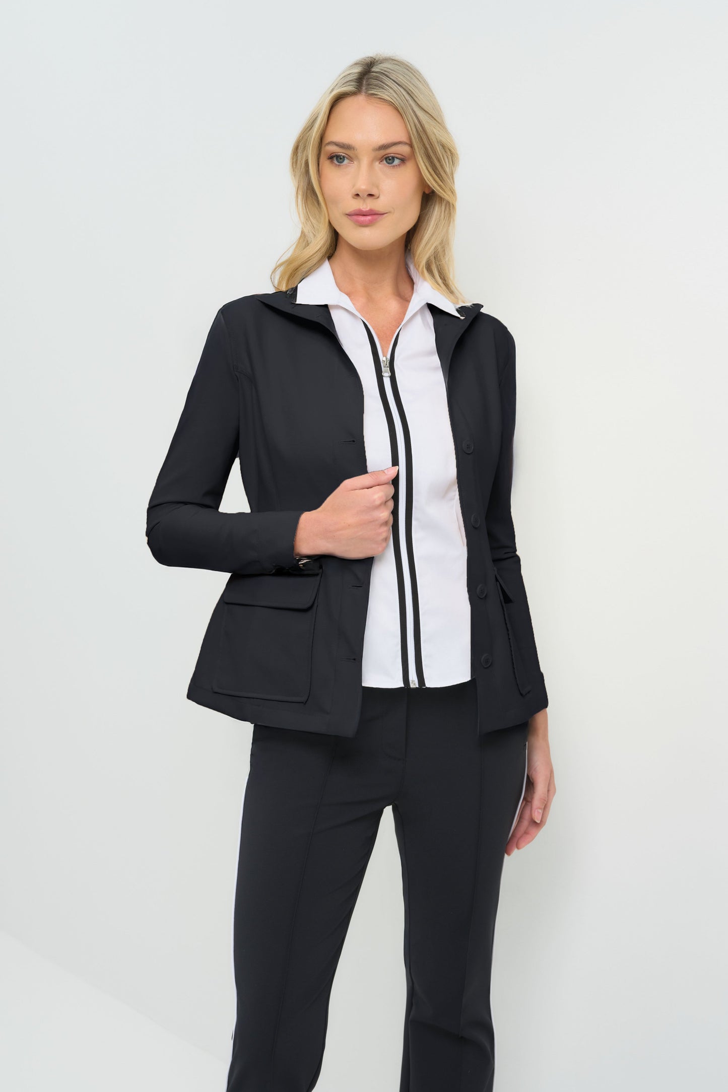 Reign Performance Twill Button Front Jacket