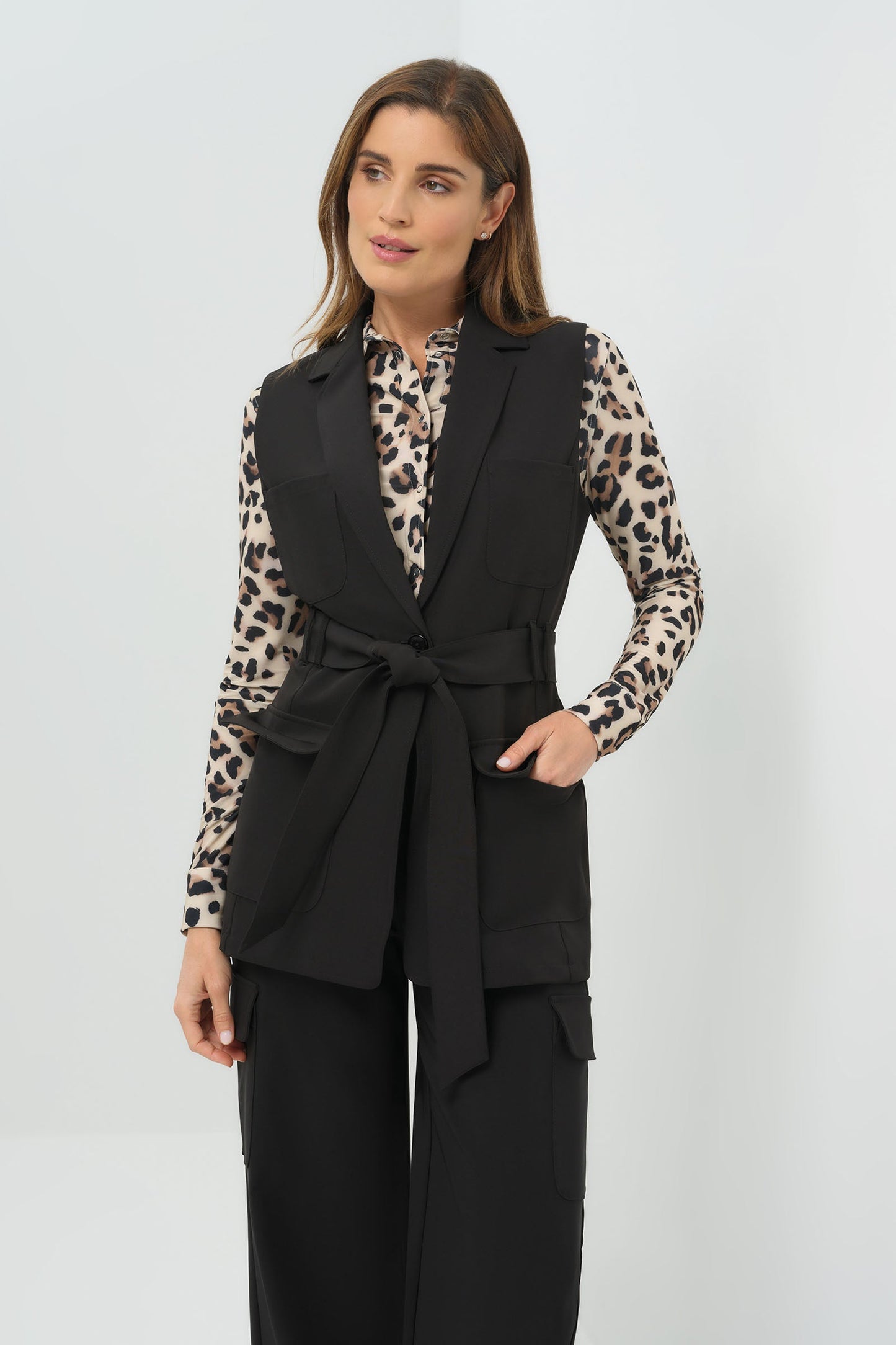 Alyssa Belted Utility Vest