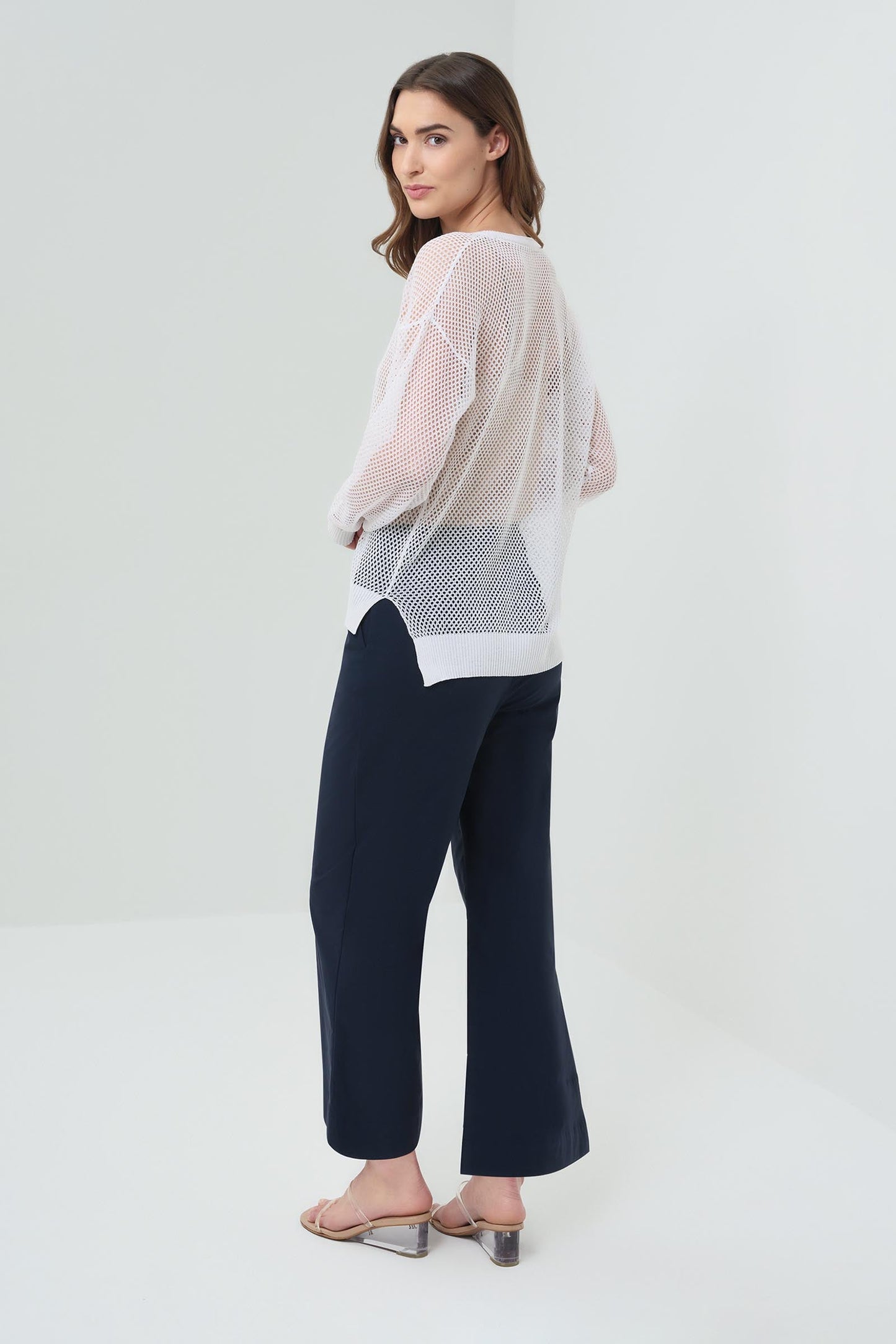 Emma Open Knit Pullover Top