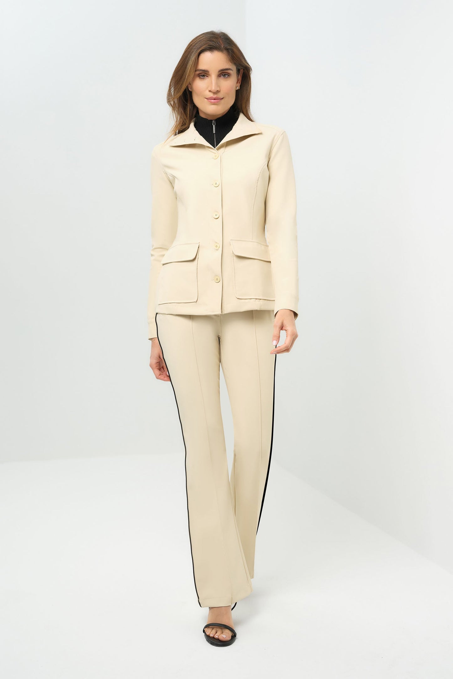 Reign Performance Twill Button Front Jacket